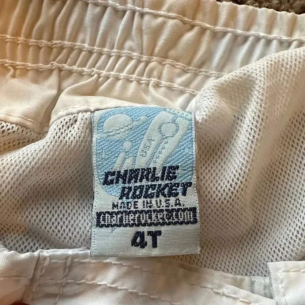 Charlie Rocket & Wes and Willy Boys Lined Swim Bottoms Size 4T